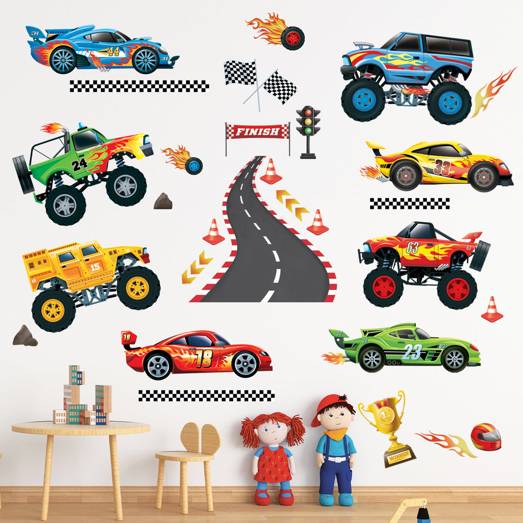Racing Car Wall Stickers
