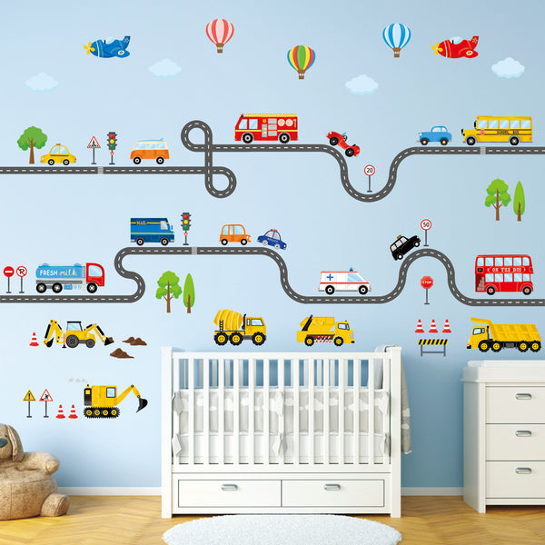 Transports and Road Wall Stickers (SG3-2308) – DECOWALL
