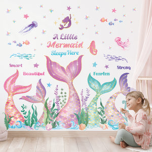 Mermaid Tail Wall Stickers