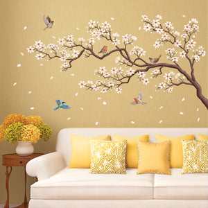White Cherry Blossom Wall Stickers