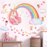 Unicorn Rainbow Wall Stickers