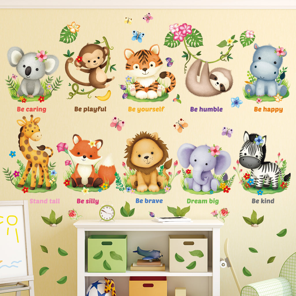 Baby Animals and Quote Wall Stickers