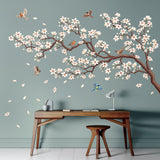 Oriental Flower Tree Wall Stickers_Inversion