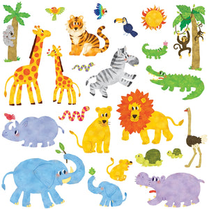Jungle Animals Nursery Wall Stickers