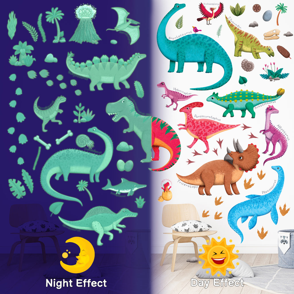 Glow in The Dark Dinosaur Wall stickers