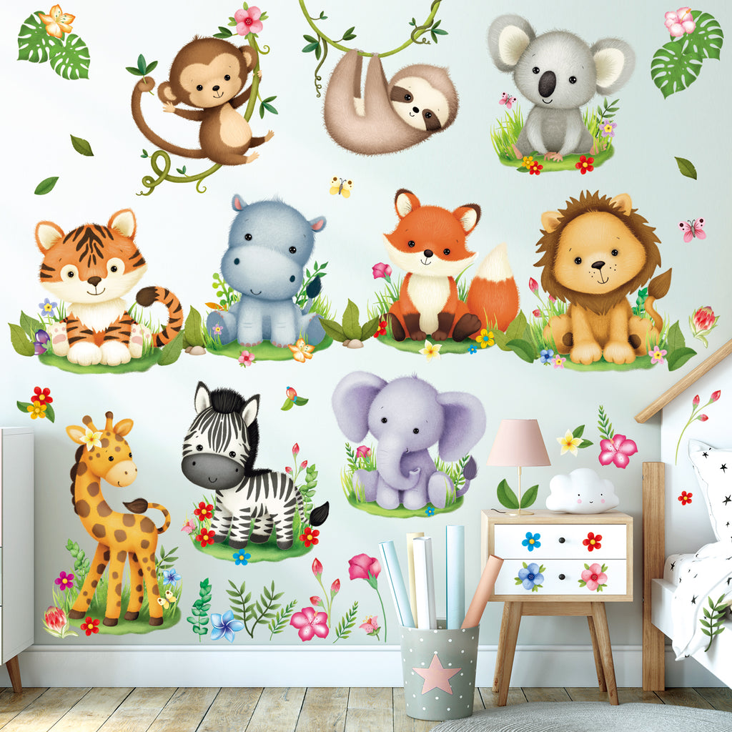 Baby Animals and Quote Wall Stickers