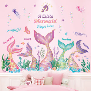 Mermaid Tail Wall Stickers