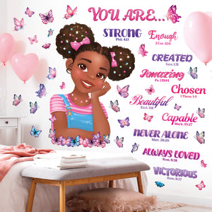 Black Girl Magic Bible Verse Wall Stickers