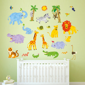 Jungle Animals Nursery Wall Stickers