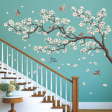 Oriental Flower Tree Wall Stickers_Inversion