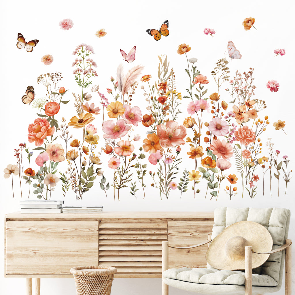 Boho Small Flowers Wall Stickers