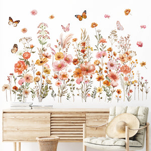 Boho Small Flowers Wall Stickers