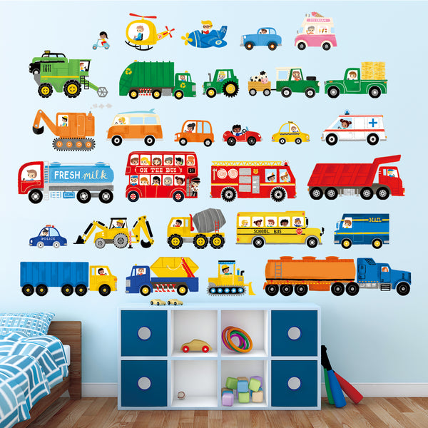Transport and Vehicles Wall Stickers – DECOWALL
