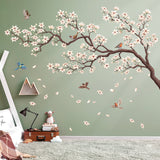 Oriental Flower Tree Wall Stickers_Inversion