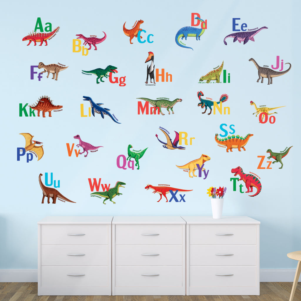 Dinosaur Alphabet Wall Stickers