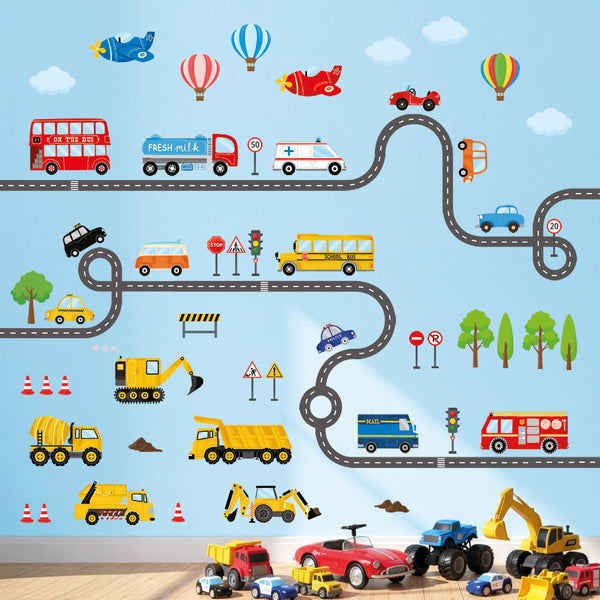 Transports and Road Wall Stickers (SG3-2308) – DECOWALL