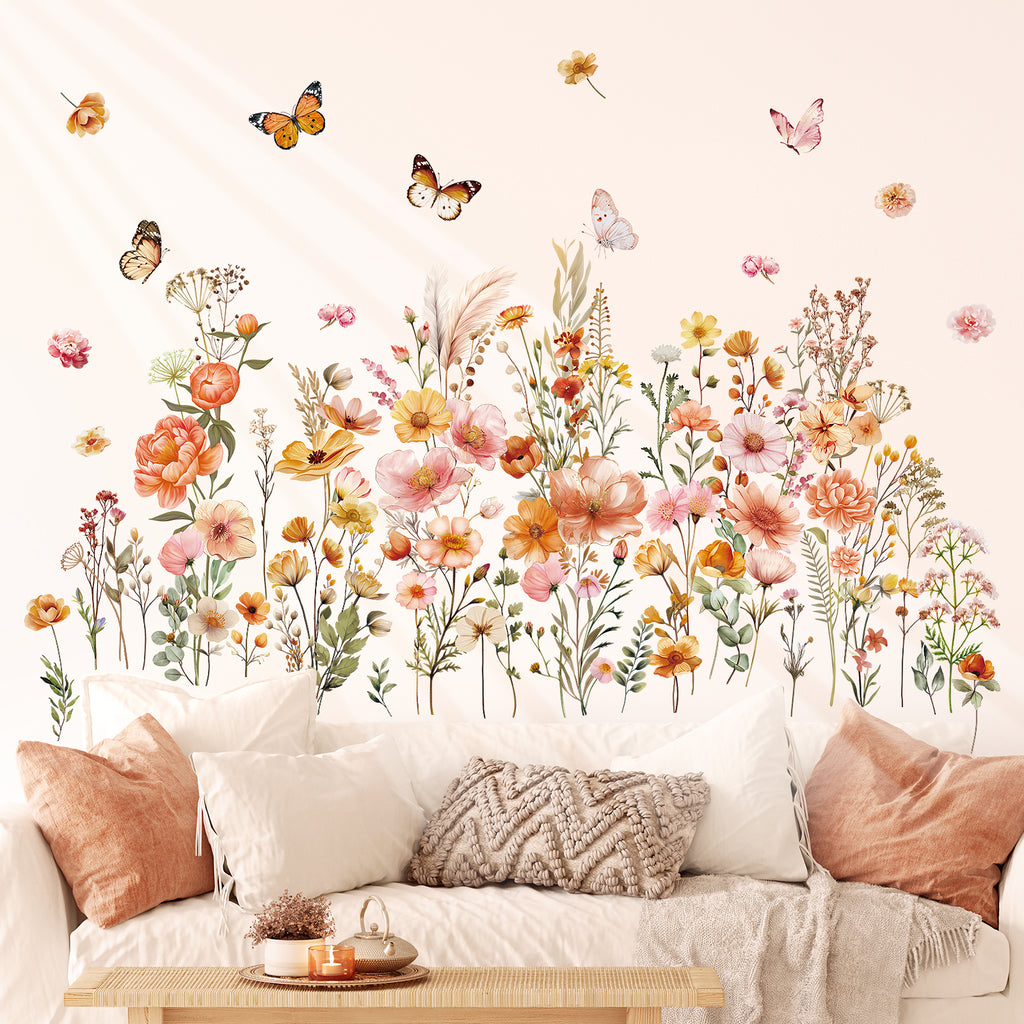 Boho Small Flowers Wall Stickers