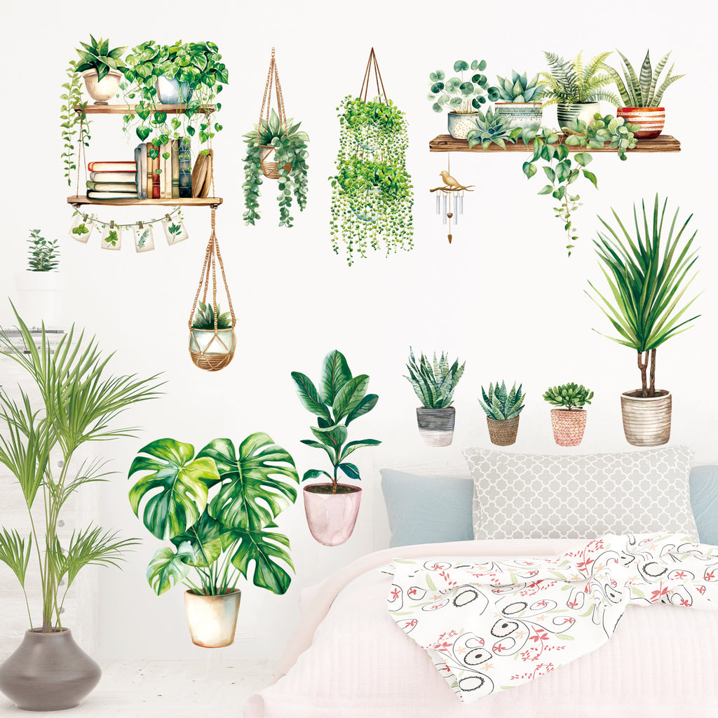 Green Plants Wall Stickers