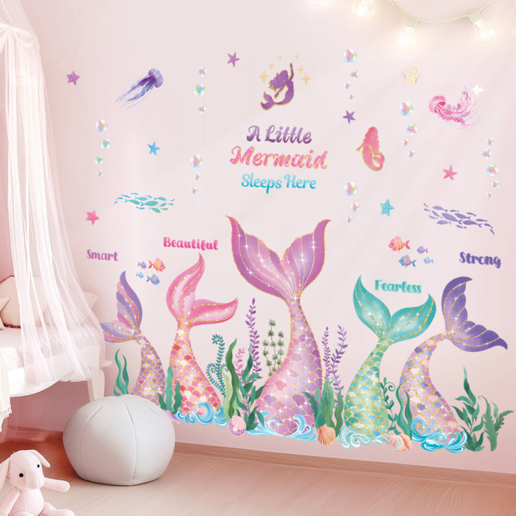 Mermaid Tail Wall Stickers