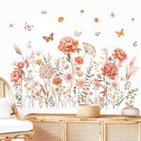 Boho Large Flowers Wall Stickers