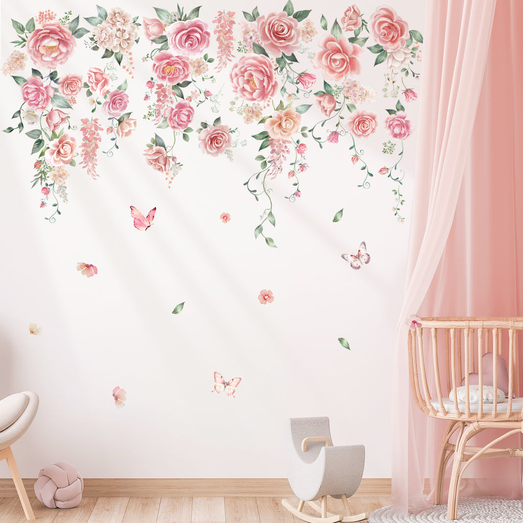 Rose vine Wall Stickers