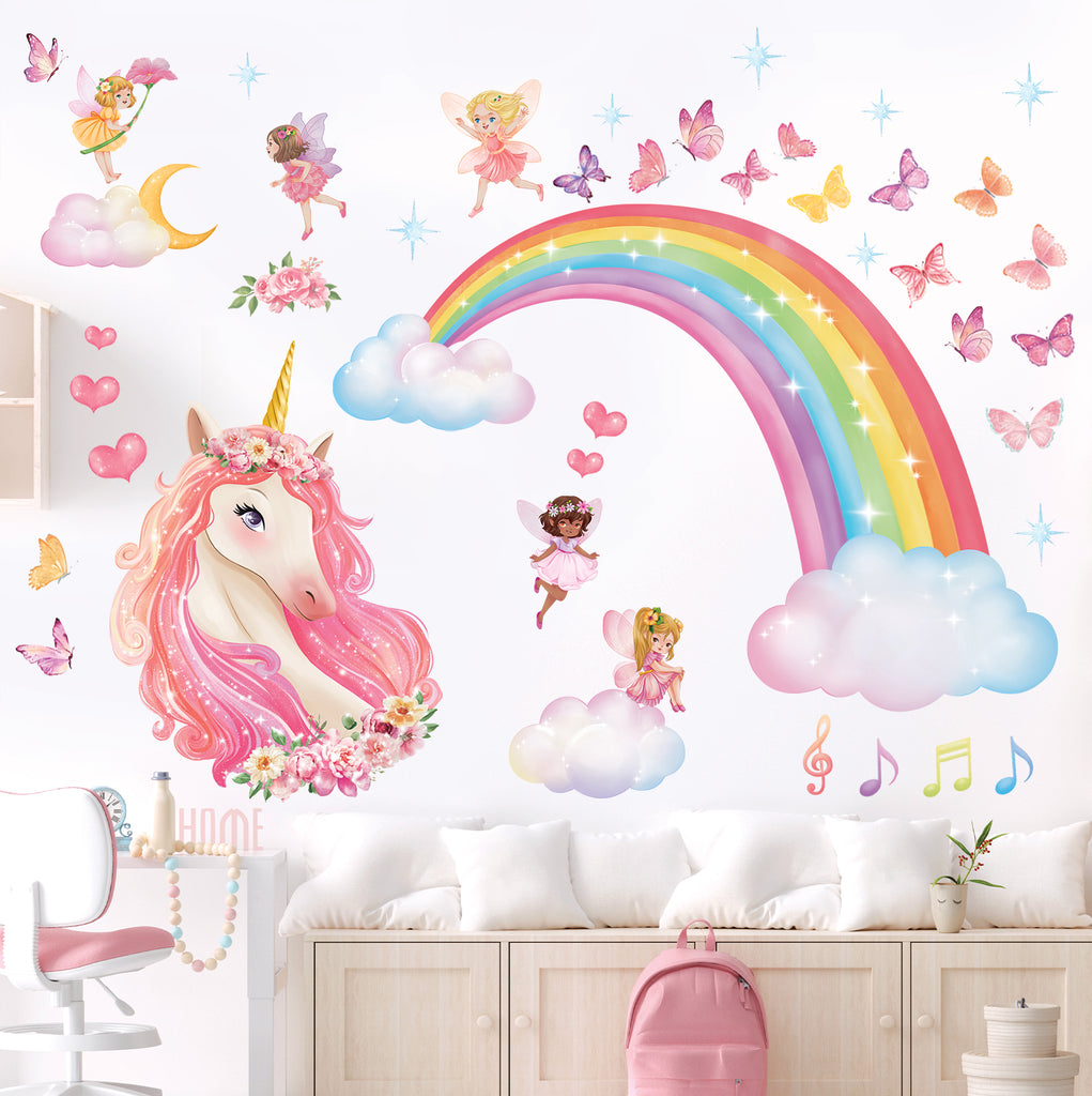 Unicorn Rainbow Wall Stickers