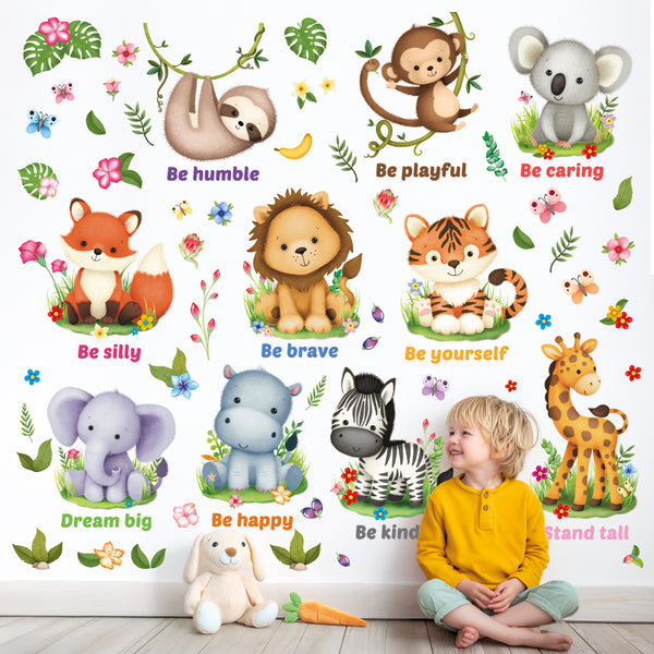 Baby Animals and Quote Wall Stickers – DECOWALL