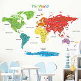 Landmark World Map Wall Stickers