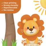 Jungle Animals Tree Wall Stickers