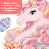 Two Large Size Unicorns Wall Stickers