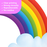 Rainbow and Hot Air Balloons Wall Stickers