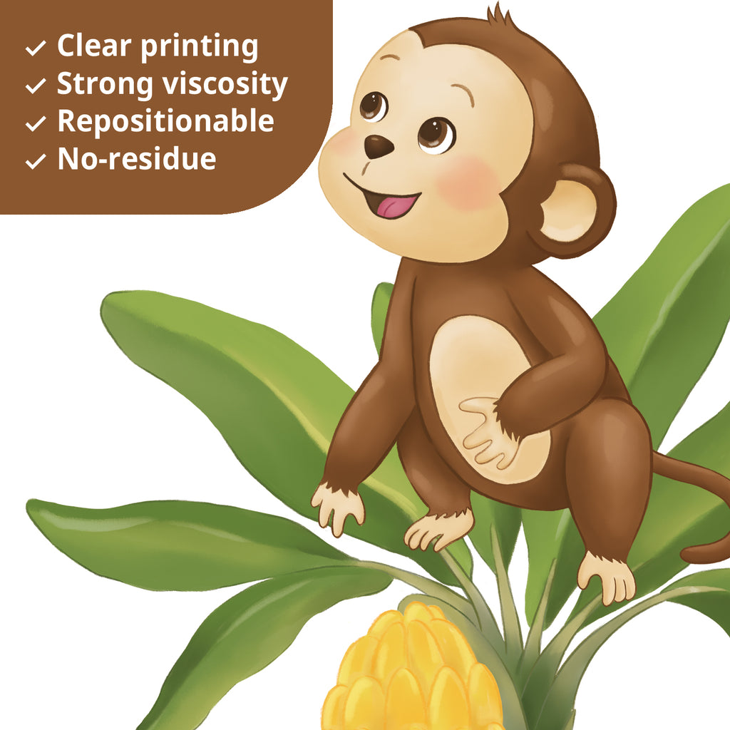 Marching Jungle Animals Wall Stickers