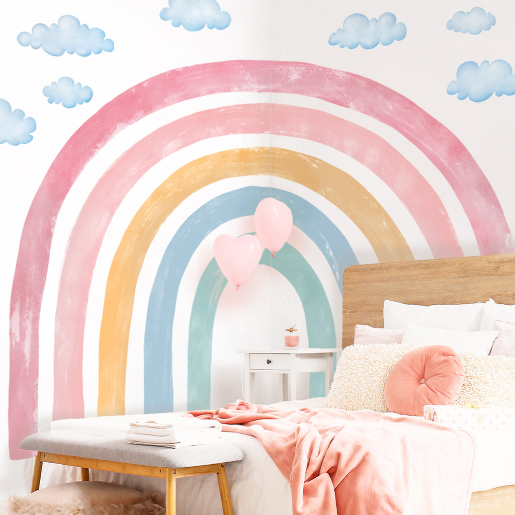 Watercolor Rainbow Wall Stickers