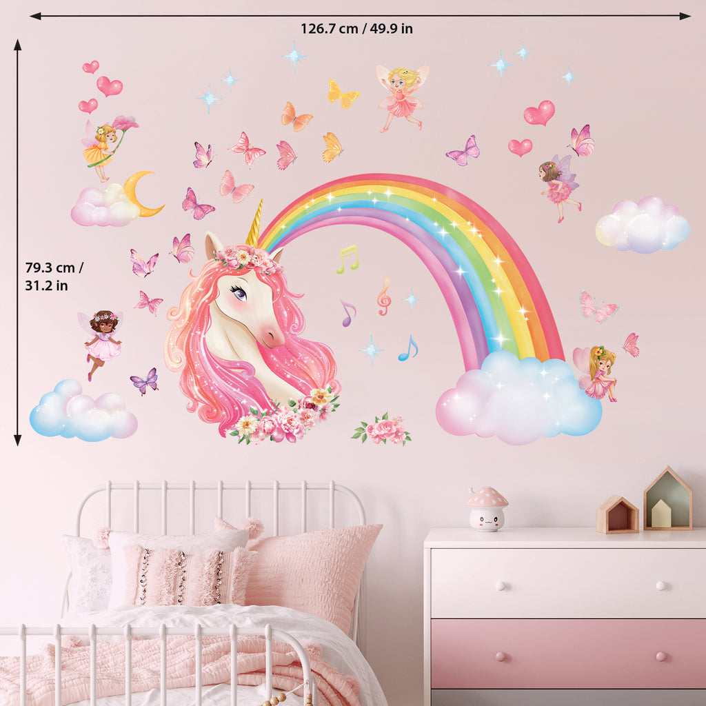 Unicorn Rainbow Wall Stickers
