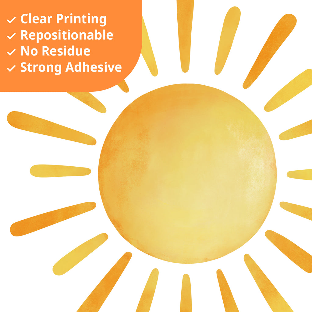 DECOWALL XLarge Watercolor Rainbows and Quotes Wall Stickers