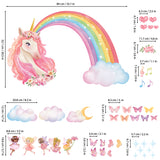 Unicorn Rainbow Wall Stickers