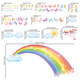 Rainbow And Unicorn Wall Stickers