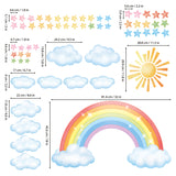 Rainbow, Sun, Clouds and Stars Wall Stickers