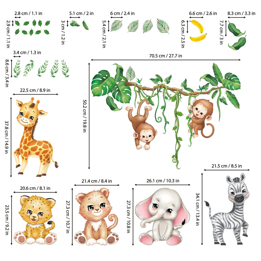 Baby Animals Wall Stickers