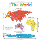 Landmark World Map Wall Stickers