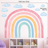 Watercolor Rainbow Wall Stickers