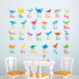 A-Z Dinosaur Alphabet Wall Stickers