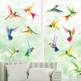 Tropical Flowers and Hummingbirds Wall Stickers