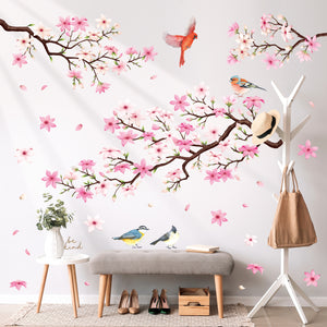 Cherry Blossom Branch (Pink ver.) Wall Stickers