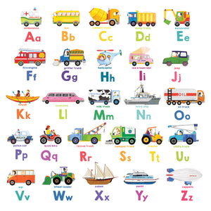 Transport Alphabet Wall Stickers