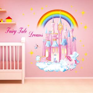 Rainbow Castle Wall Stickers