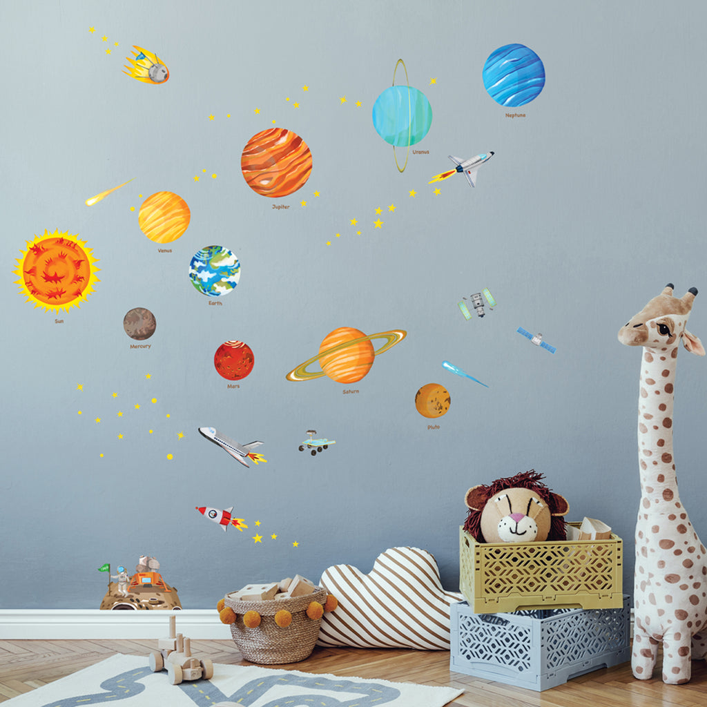 The Solar System Wall Stickers (Medium)