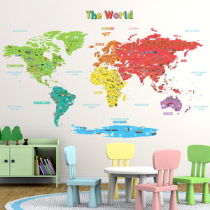 Landmark World Map Wall Stickers(S)