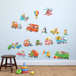 Animal Transports Wall Stickers