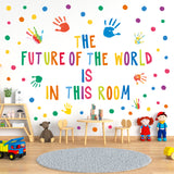 Handprint Quotes Wall Stickers